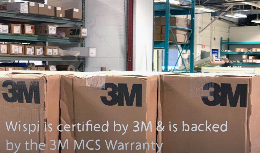 WISPI is 3M certified w/ warranty