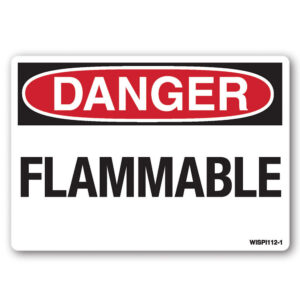 Danger Flammable Safety Decal