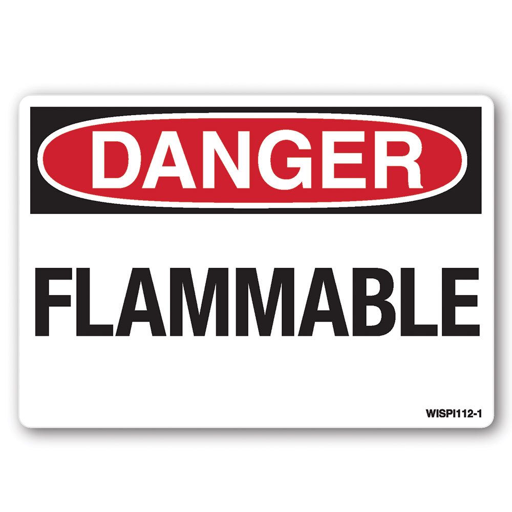 Danger Flammable Safety Decal