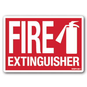 Fire Extinguisher Safety Decal