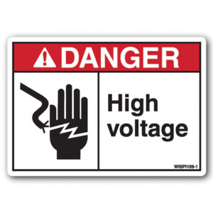 Danger High Voltage Safety Decal