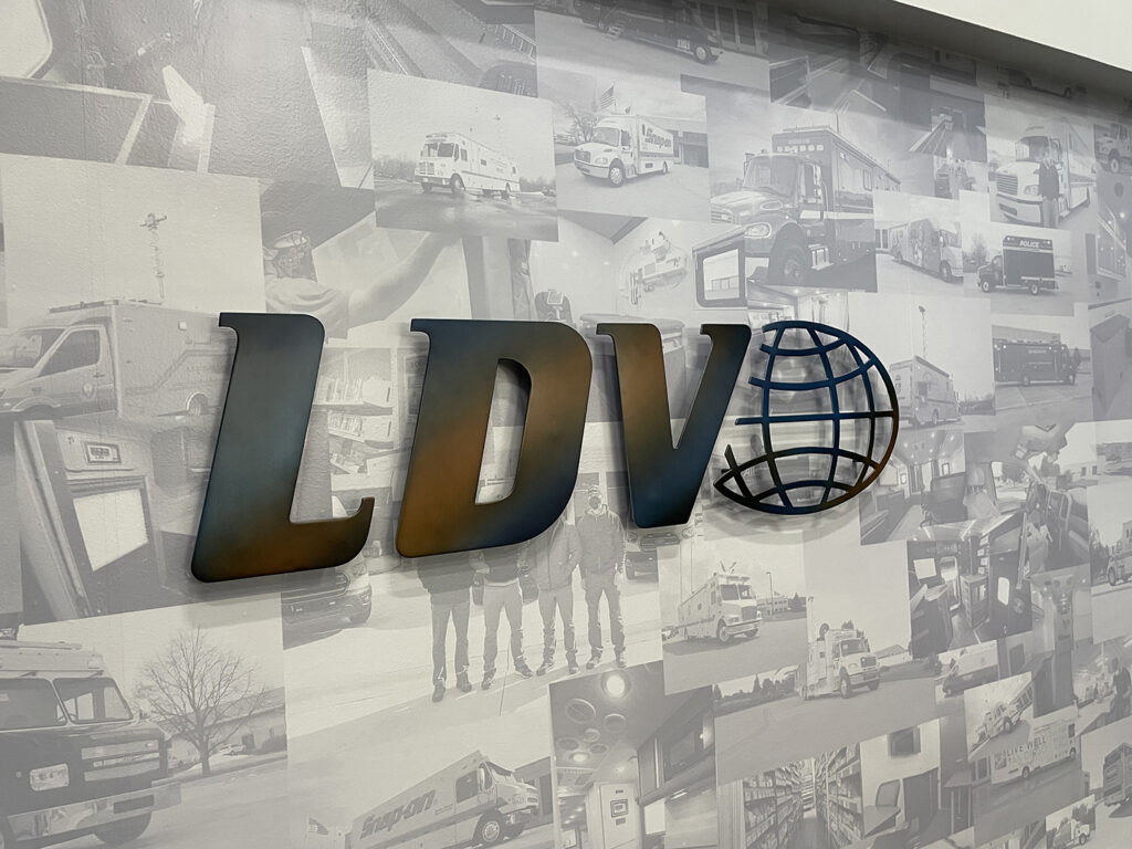 LDV lobby wall graphics
