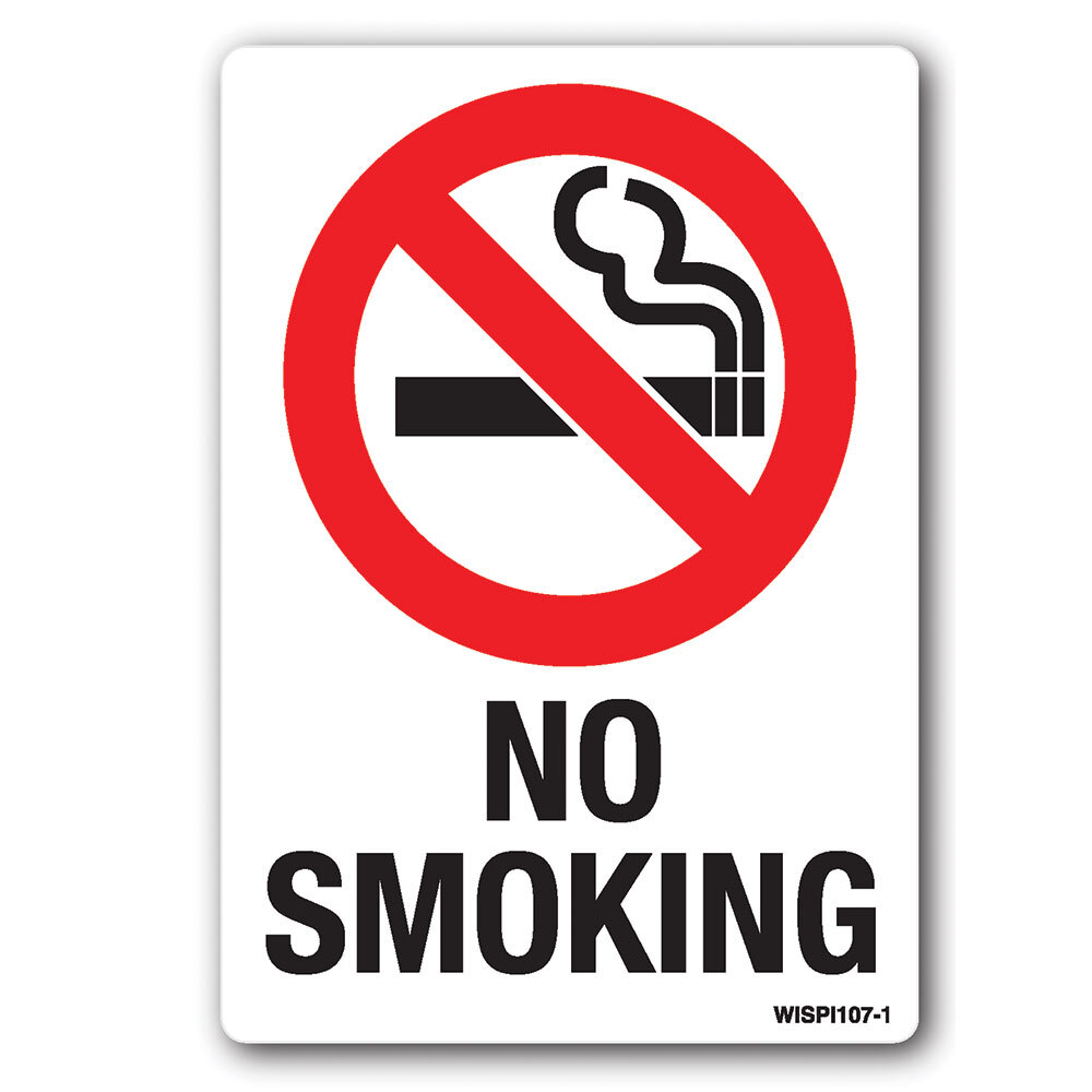 No Smoking Safety Decal