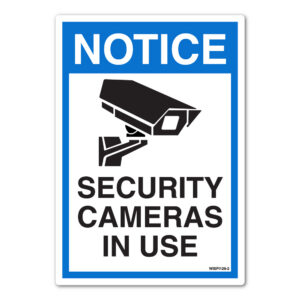 Notice: Security Cameras in Use Decal