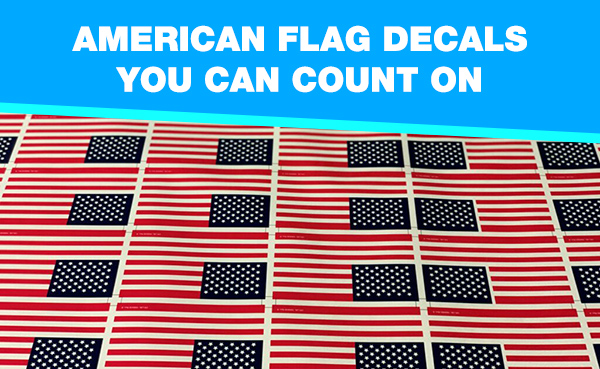 Printing American Flag decals