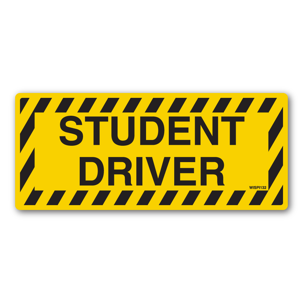 Student Driver Vehicle Decal or Magnet