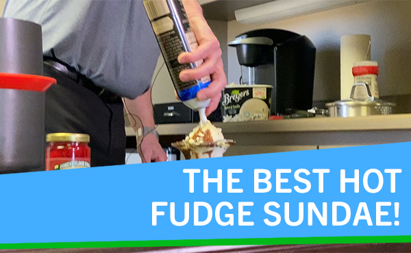 How to make a hot fudge sundae